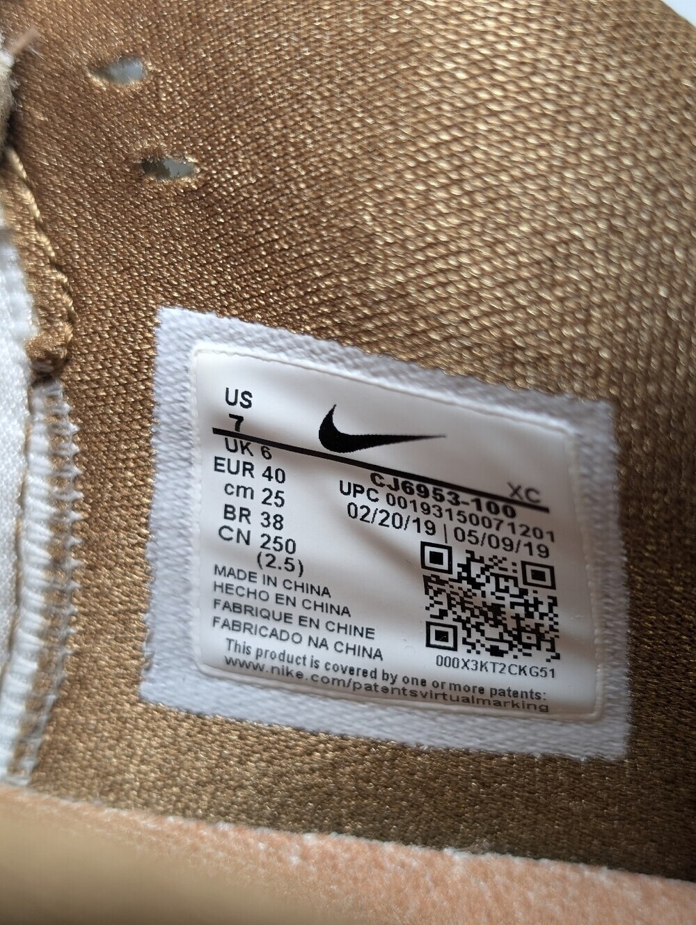 Nike Kyrie Low 2 x SpongeBob SquarePants "Sandy Cheeks" CJ6953-100 Men’s Size 7 - Picture 5 of 9